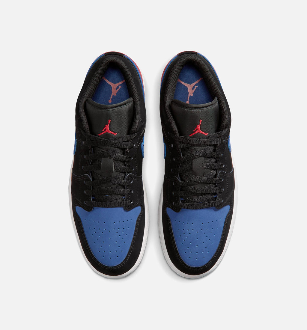 Air Jordan 1 Low – Men's Lifestyle Shoe | Black/Summit White/True Blue/Varsity Red