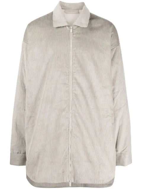 FEAR OF GOD ESSENTIALS corduroy zip-up shirt jacket