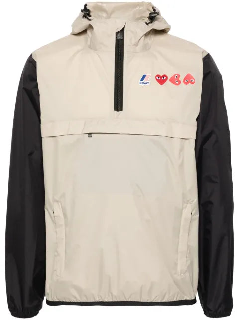 Comme Des Garçons Play x K-Way logo-print hooded jacket