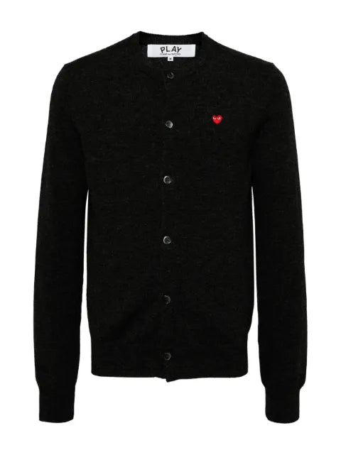 Comme Des Garçons Play logo-emblem cardigan