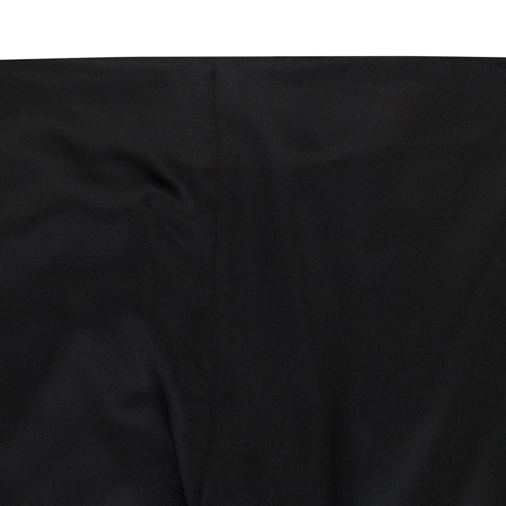 WRAP TIE BLACK STRAIGHT PANTS