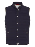 Brunello Cucinelli quilted snap-fastening gilet