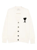 AMI Paris Ami de Coeur monogram wool cardigan