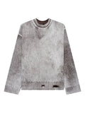 Represent ribbed crew-neck sweater
