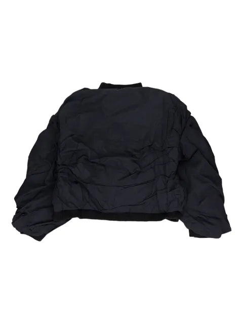 Who Decides War draped bomber jacket