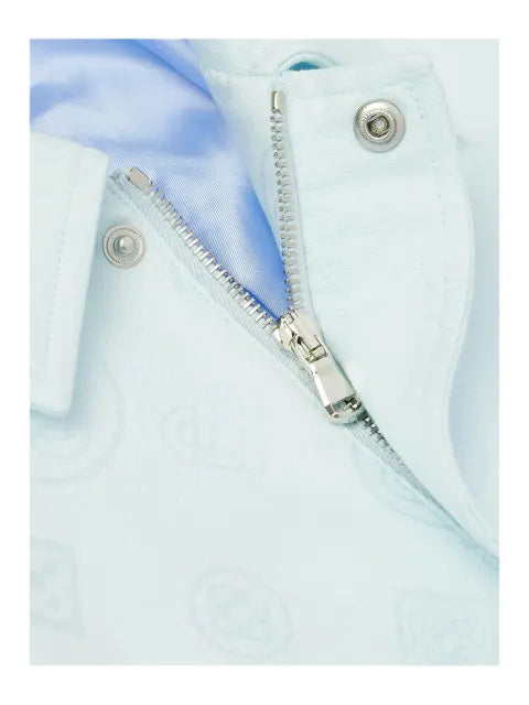 Casablanca collared blouson all-over motif jacket