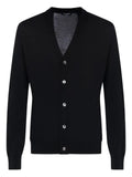 FRANZESE COLLECTION v-neck ribbed cardigan