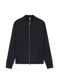 BOSS mercerised-cotton zip-up sweatshirt with Double B Monogram