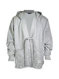 Mostly Heard Rarely Seen paint-embroidered Kimono hoodie