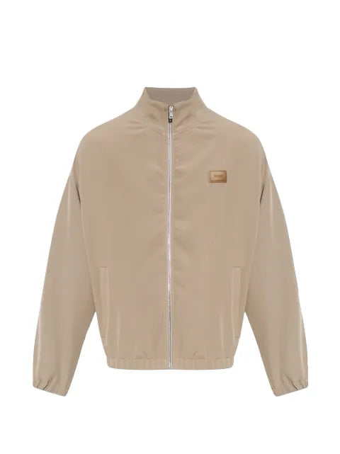 AMIRI logo-patch zip-up bomber jacket