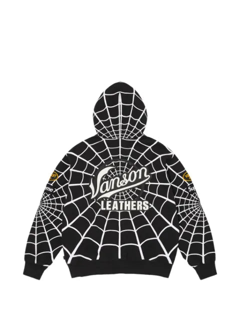 Supreme x Vanson Leathers x Marvel Spider-Man-print hoodie
