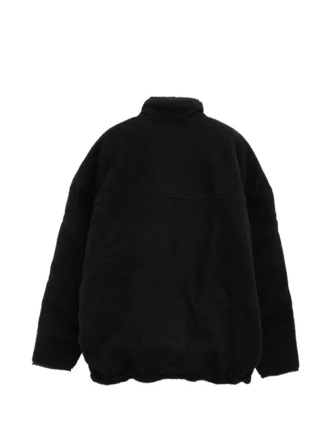 Willy Chavarria Willy logo-patch reversible fleece sport jacket