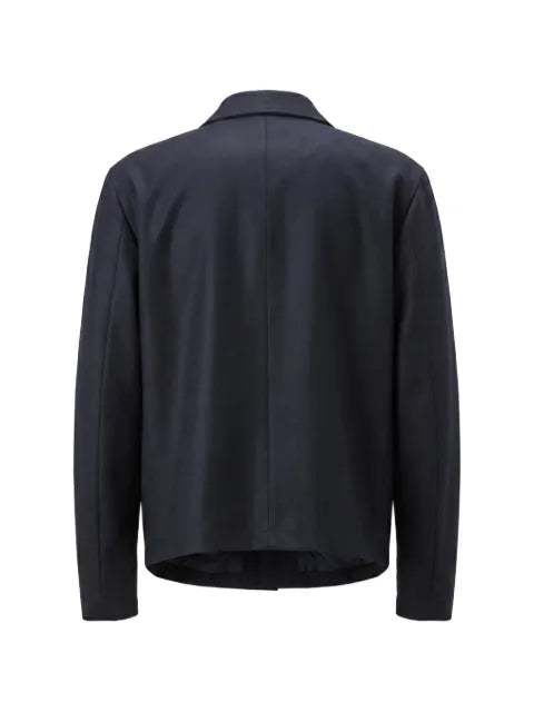 Lardini flower-detail wool shirt jacket
