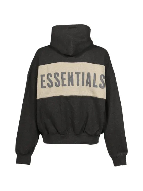 ESSENTIALS cropped panelled hoodie