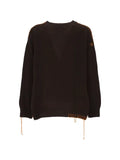 AMISH whipstitch-trim patch-pocket sweater