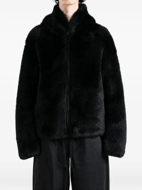 Yves Salomon hooded faux-fur jacket