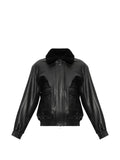 Arma Bari faux-fur-collar leather jacket
