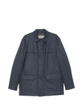 Canali wool zip-up jacket
