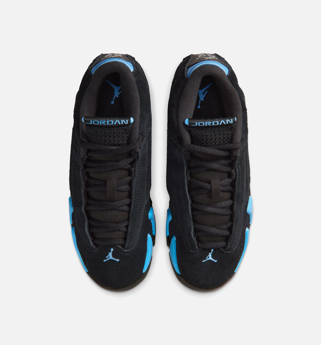 Air Jordan 14 Retro Black University Blue Grade School Lifestyle Shoe – Black/White/University Blue
