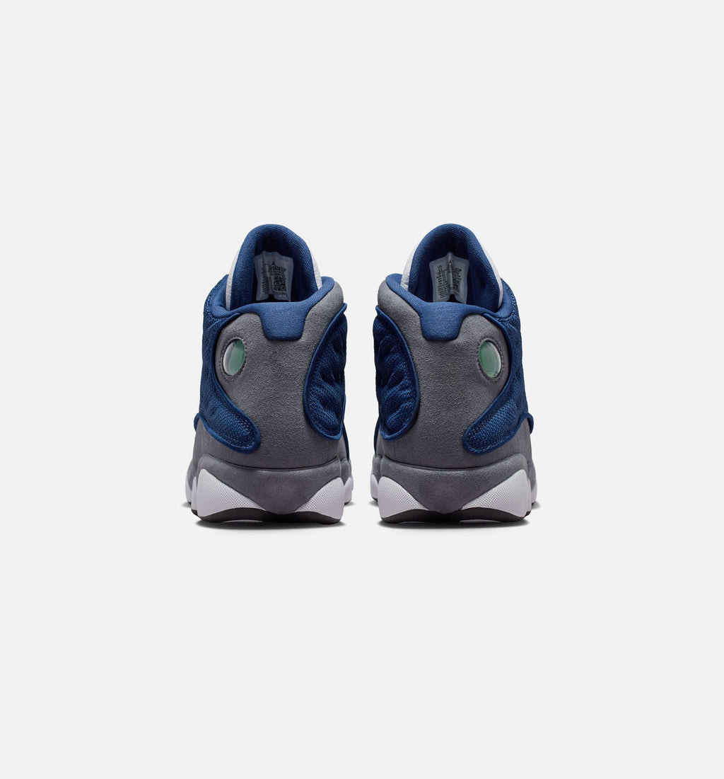 Air Jordan 13 Retro Navy and Flint Grey Men's Sneakers - Navy / University Blue / Flint Grey / White