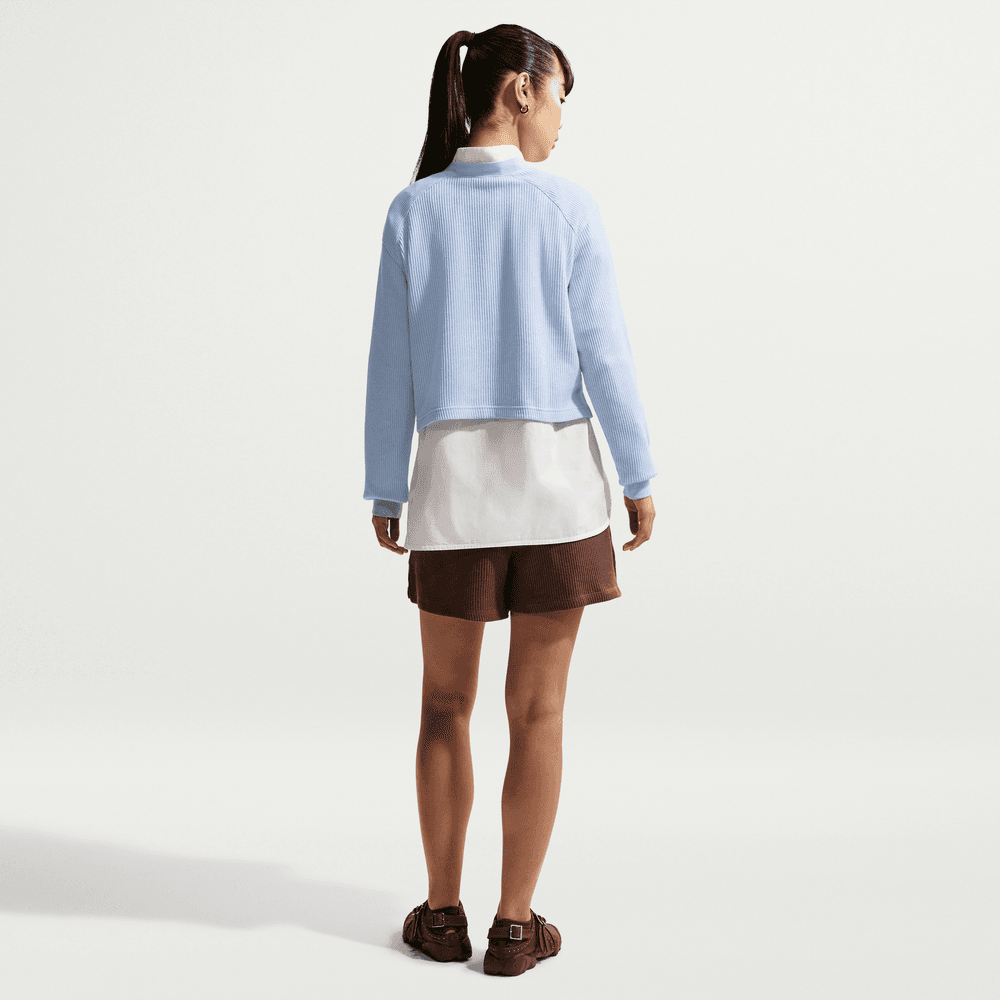Wmns Nike Sportswear Chill Waffle Oversized Henley Long-Sleeve Top