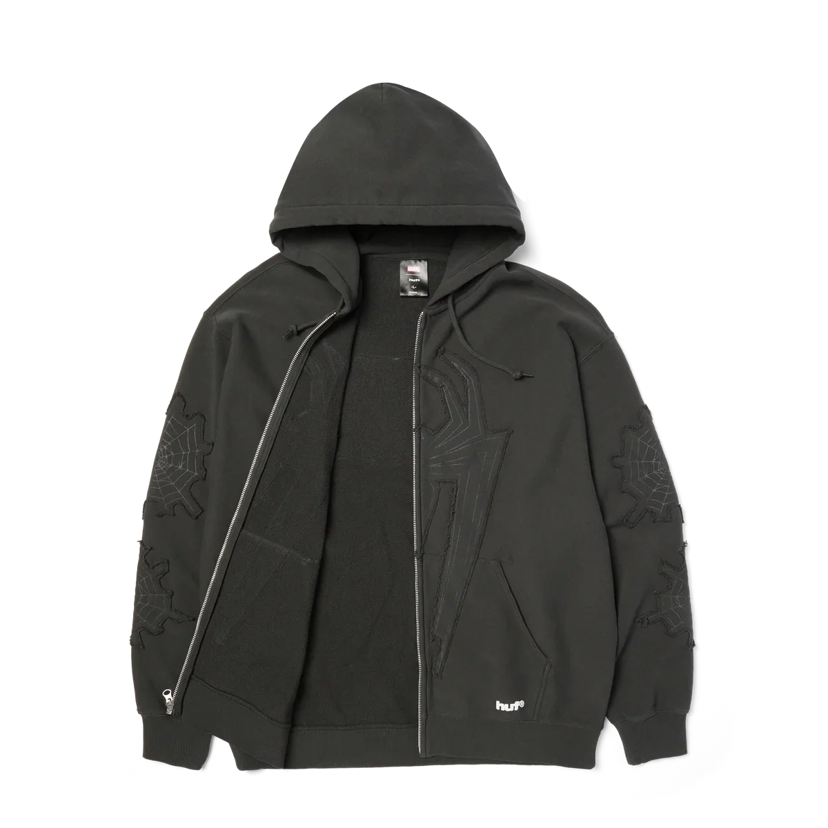 HUF Spiderman Web Full Zip Washed Hoodie