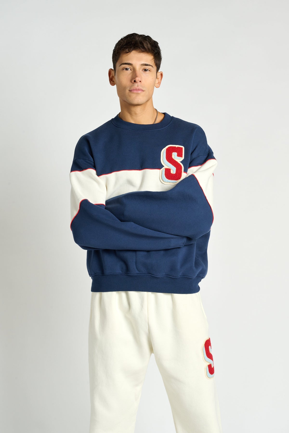 Dakota Rugby Crew Neck w/ Chenille Patch
