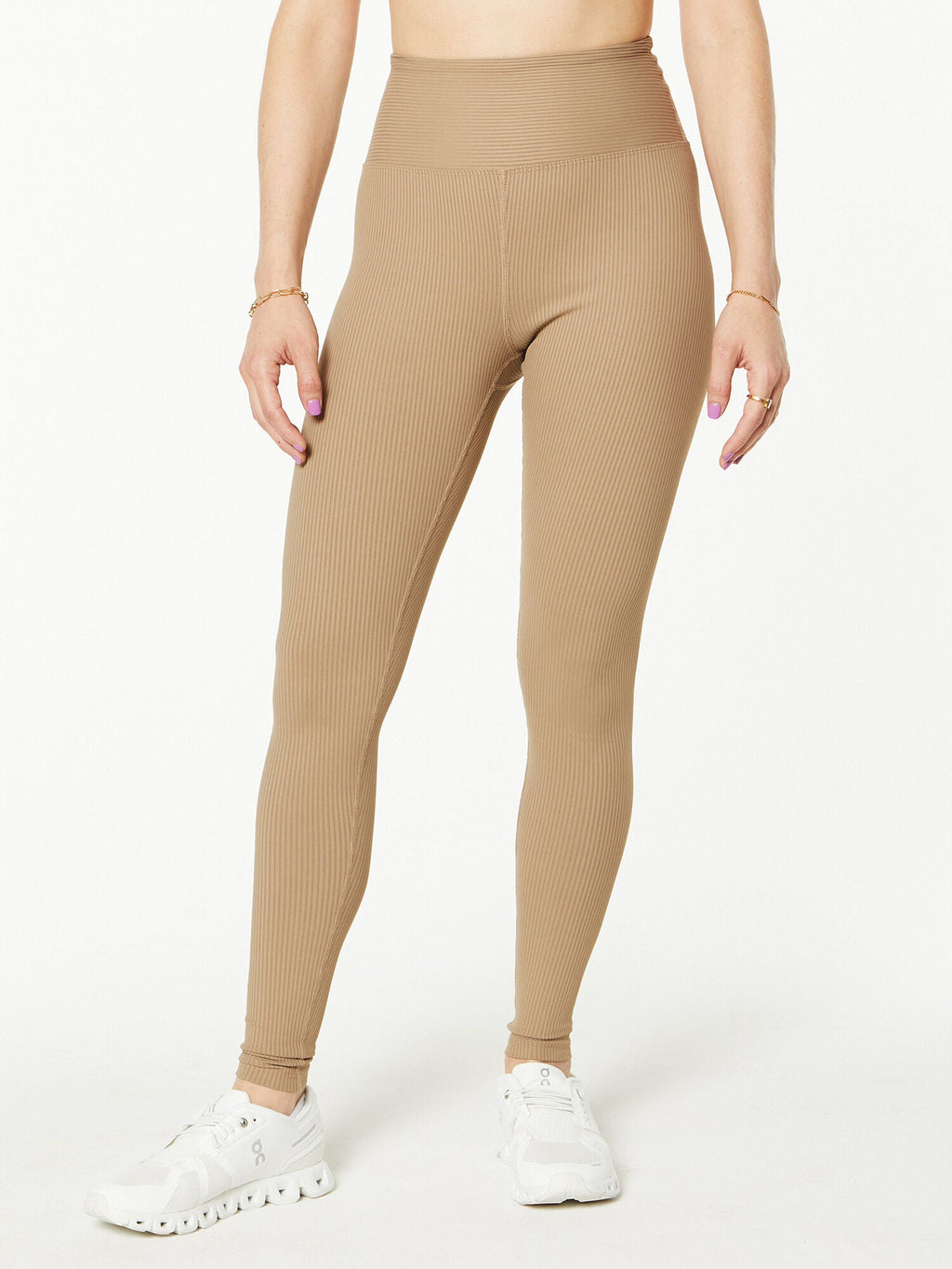 RIBBED HIGH LEGGING CARIBOU
