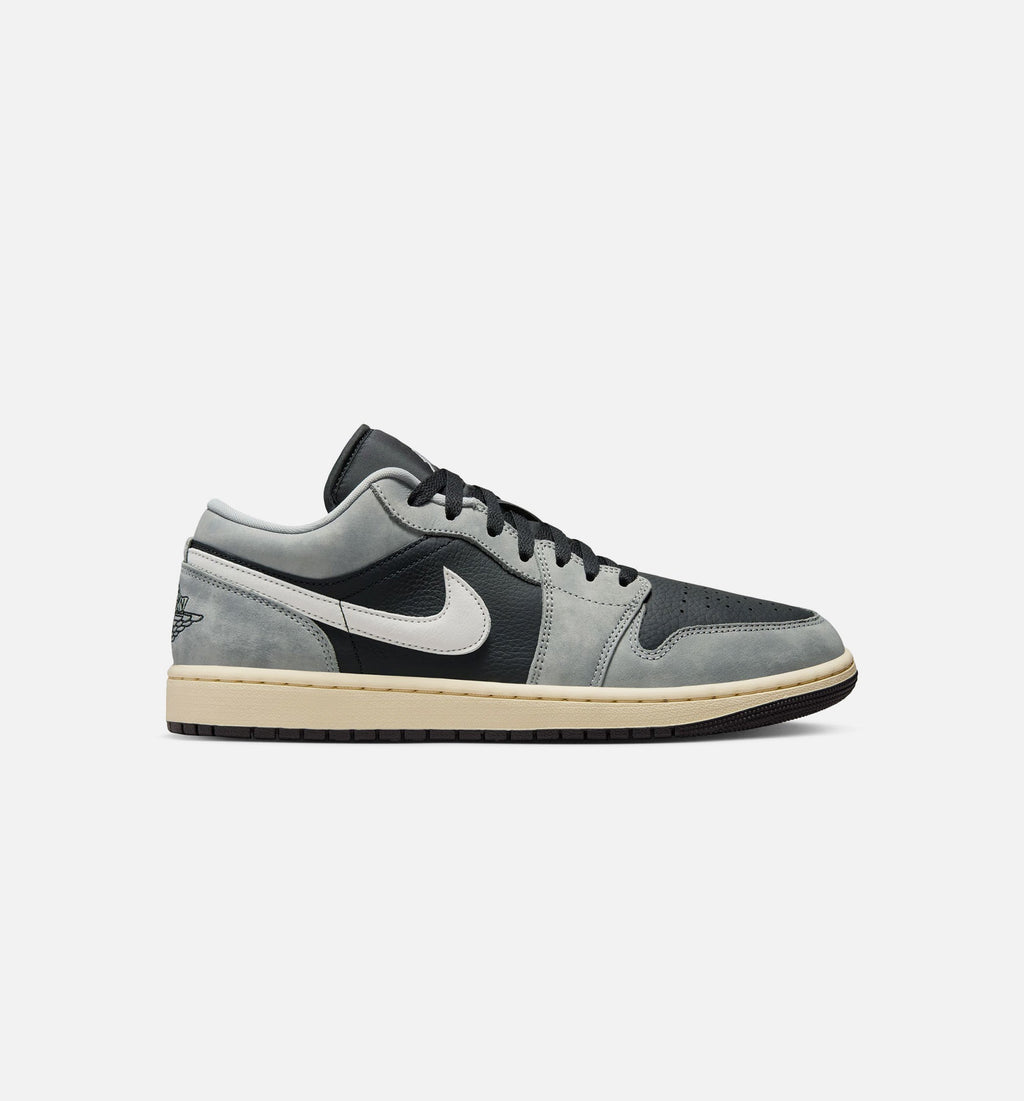 Air Jordan 1 Low SE Men's Sneakers - Light Smoke Grey / White / Black