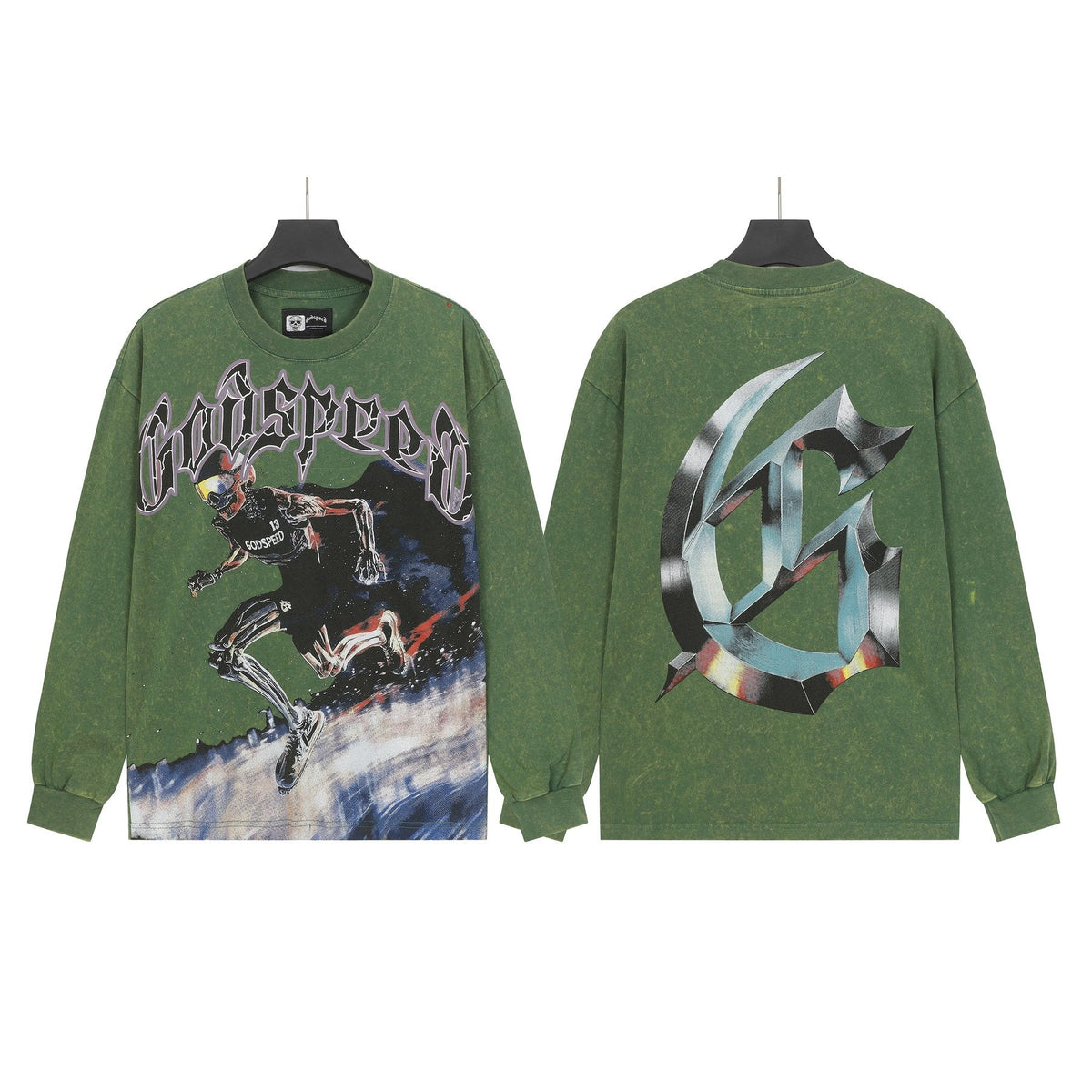 Godspeed Runner Graphic Long-Sleeve T-Shirt