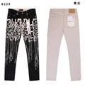 Purple Brand Distressed Graphic Jeans