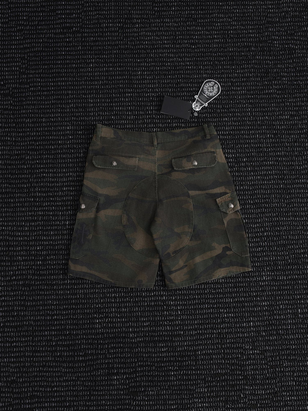 Chrome Hearts Green Camo Cargo Shorts