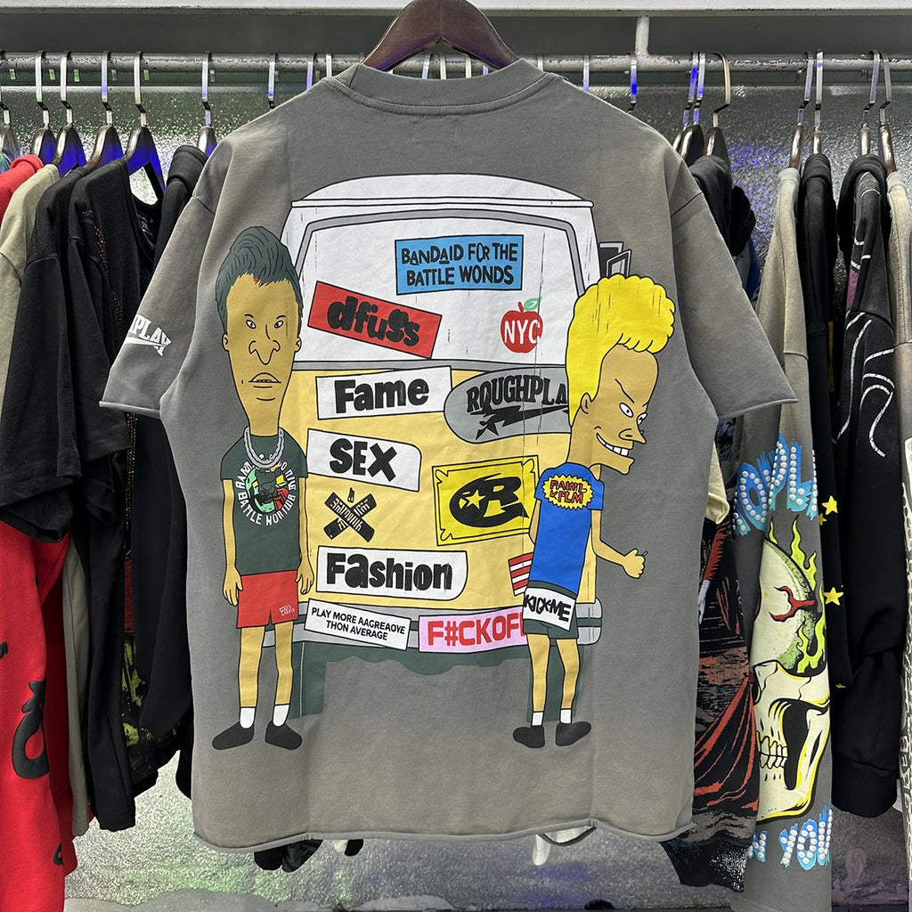 Rough Play Beavis and Butthead Van Graphic T-Shirt