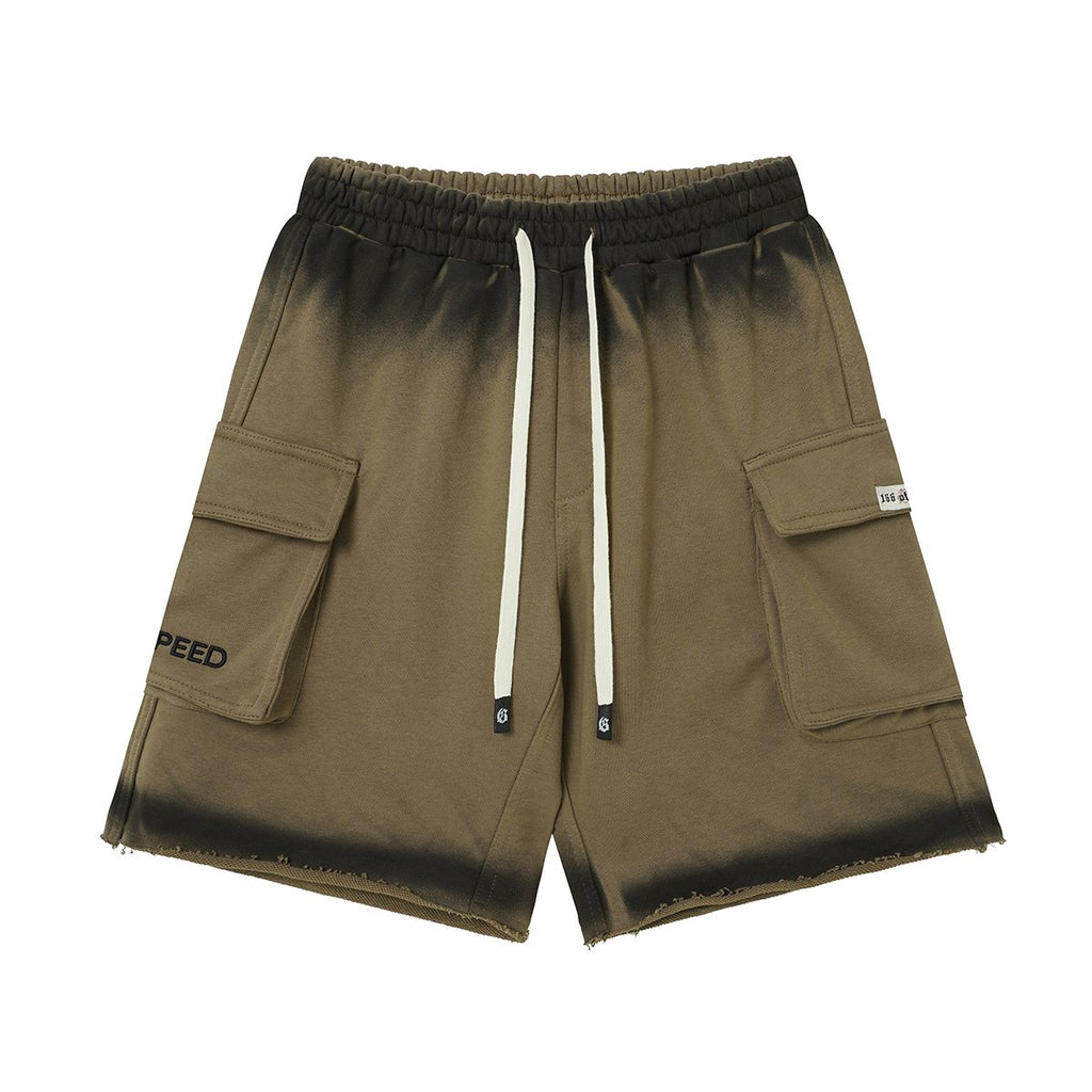 Godspeed Embroidered Cargo Sweat Shorts