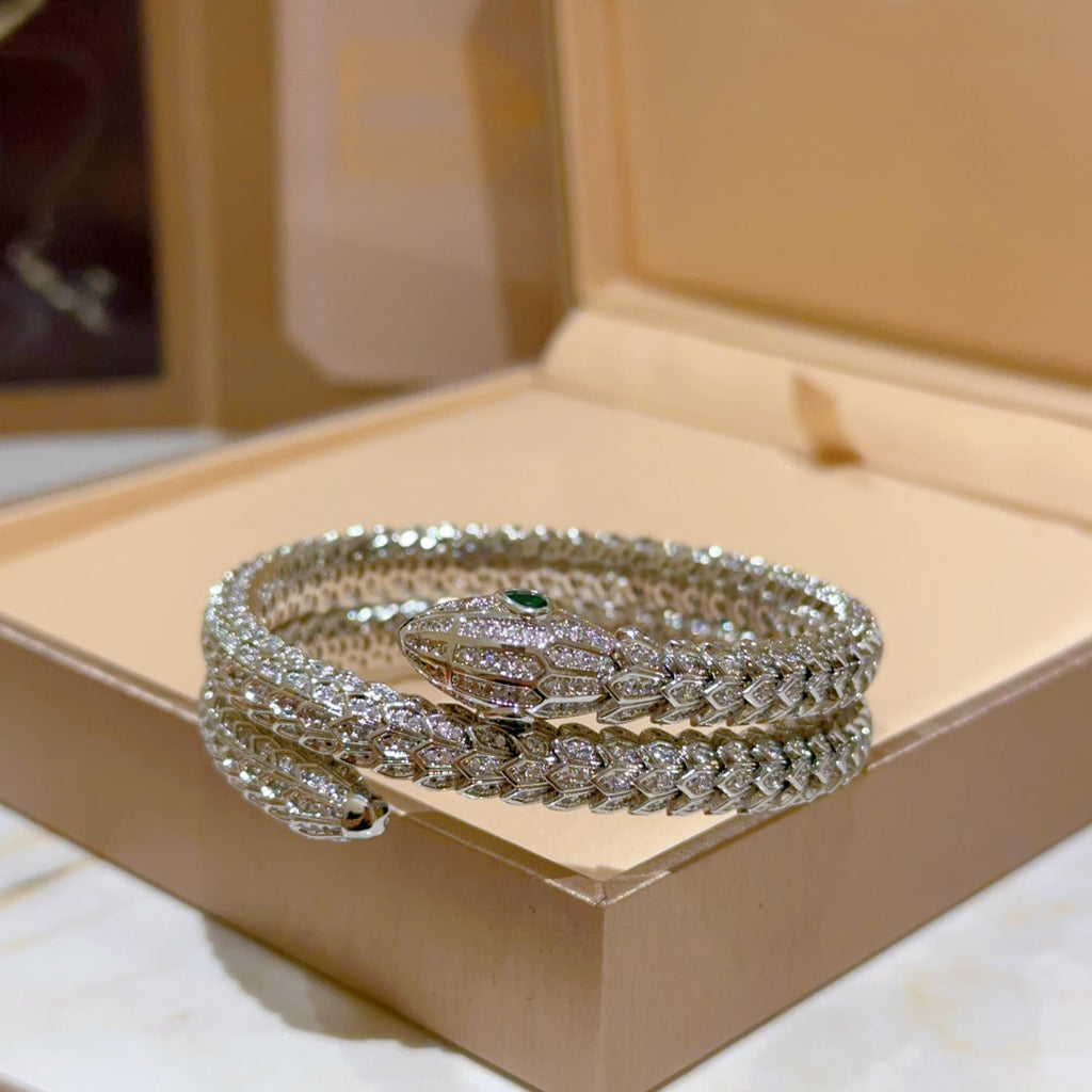 BVLGARI Viper Snake-Bone Bracelet