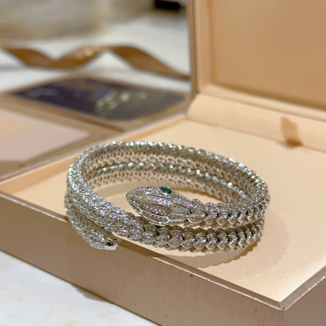 BVLGARI Viper Snake-Bone Bracelet