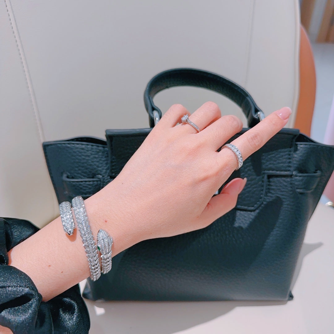 BVLGARI Viper Snake-Bone Bracelet