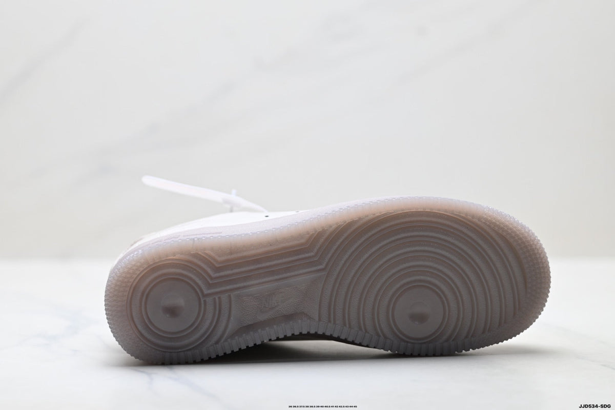 Nike Air Force 1 Low Triple White Unisex Sneakers Style 05