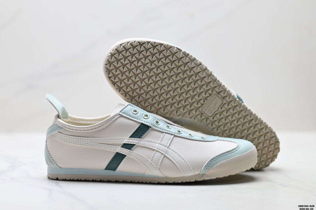Onitsuka Tiger Retro Low Top White Light Blue Unisex Shoes Style 16