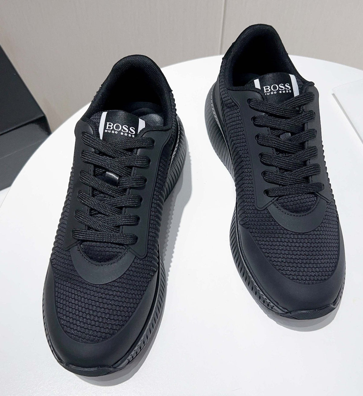 Hugo Boss Black Knit Sneakers