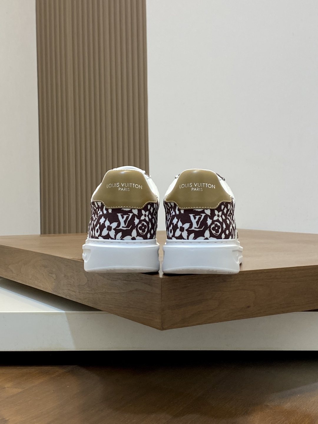 Louis Vuitton Monogram Panel Low-Top Sneakers - White Rubber Sole