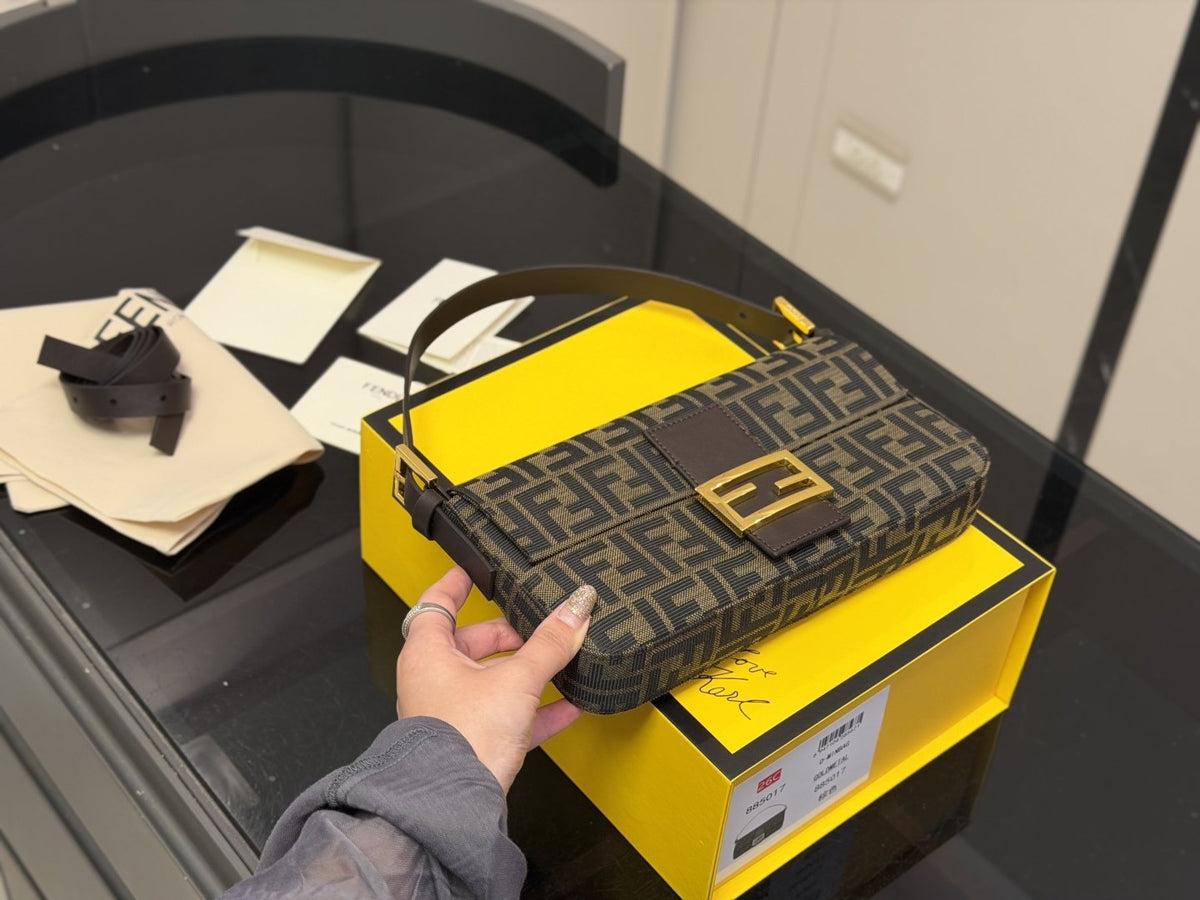 Fendi Monogram Flap Shoulder Bag