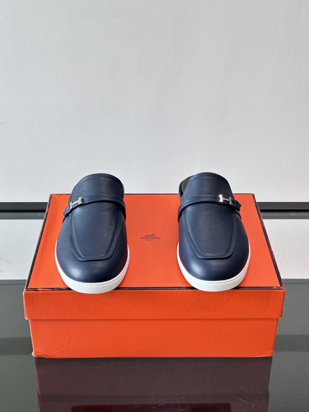 Hermès H-Accent Slip-On Mules