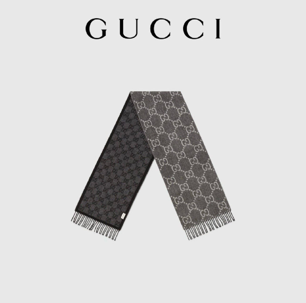 Gucci Interlocking G Fringed Scarf