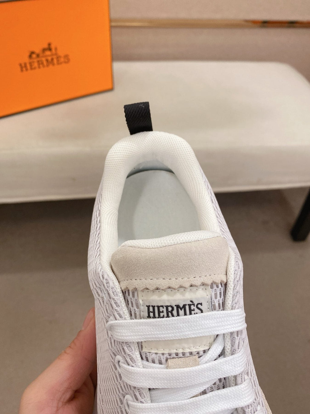 Hermès Mesh Low-Top Sneakers
