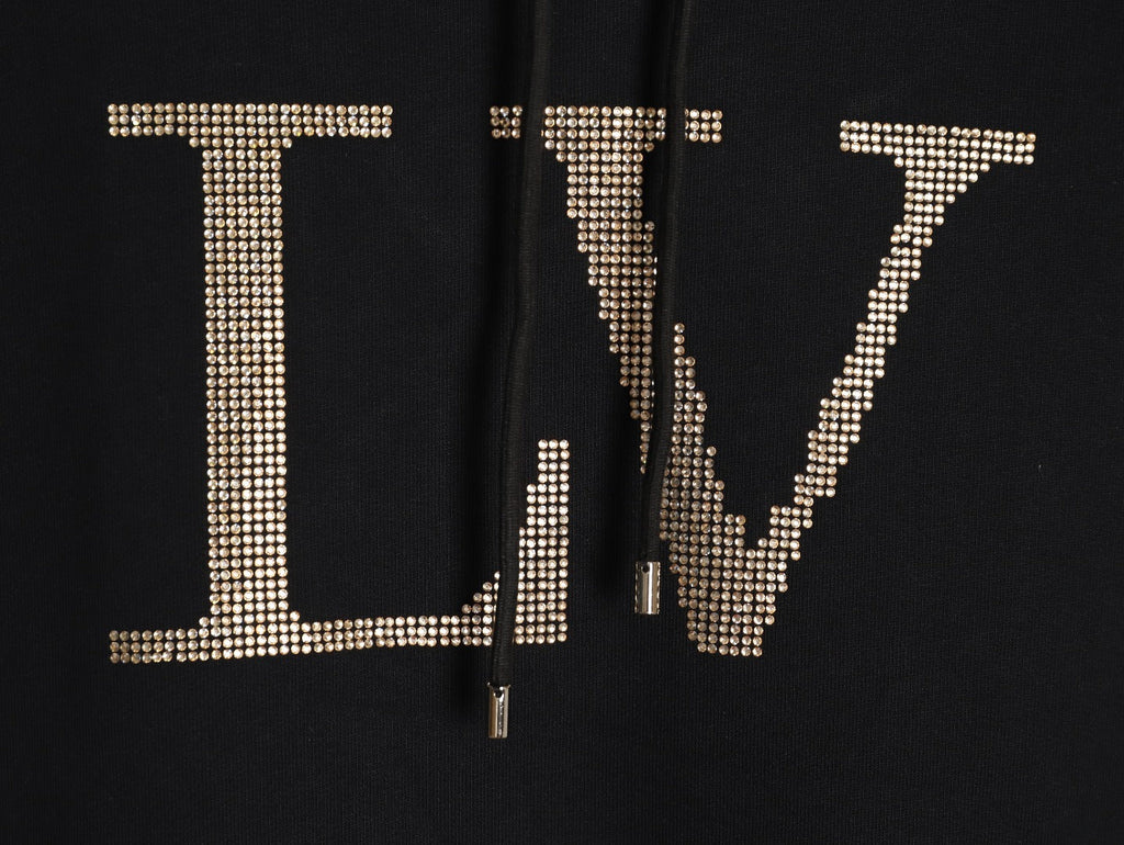 Louis Vuitton LV Lettering Pullover Hoodie - Black